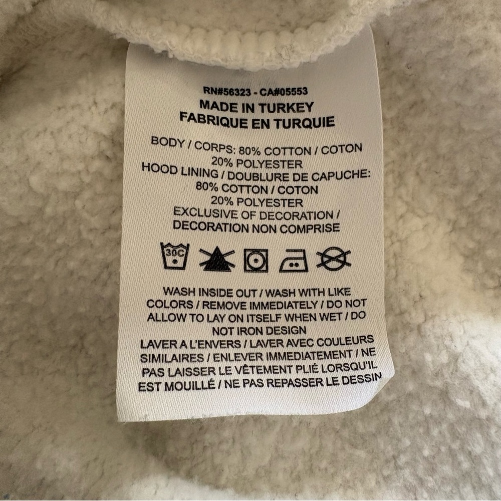 Nike Sportswear Project Uphoria Fleece Hoodie Sail Color Floral Patches - Picture 12 of 14